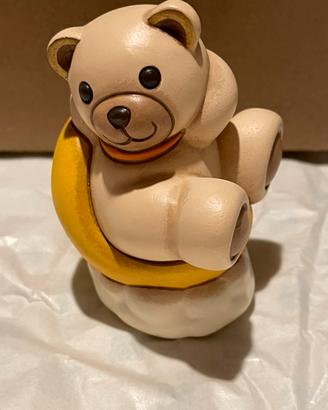 Teddy astronauta sulla luna ceramica Thun nuova