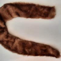 collo di pelliccia di visone per cappotto donna