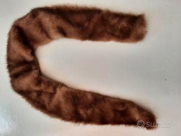 collo di pelliccia di visone per cappotto donna