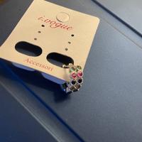 Orecchini a cerchetti colorati