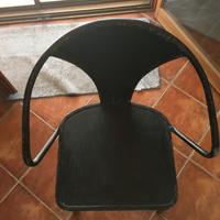 sedie originali dialma brown in ferro nero