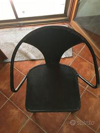 sedie originali dialma brown in ferro nero