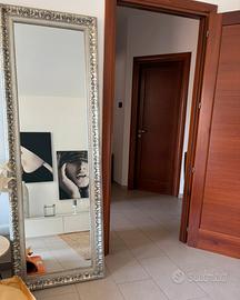 Specchio argentato con cornice