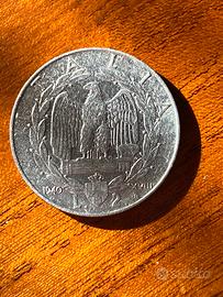 Moneta da 2 lire del 1940 Vittorio Emanuele III