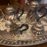 Prezioso Set argento massiccio 800 the e caffè