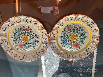 2 Piatti in ceramica Deruta