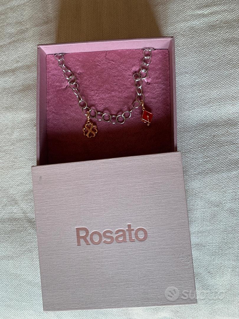 Infinite U - Elegante braccialetto da donna in argento Sterling 935 con due ciondoli a stella e zirconia cubica, regolabile con catena di prolunga, oro rosa