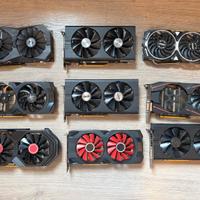 lotto - 9 schede video RADEON da testare 
