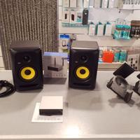 KRK CLASSIC 5 + PREAMPLI + SUPPORTI