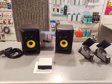 KRK CLASSIC 5 + PREAMPLI + SUPPORTI