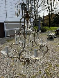 Lampadario di cristallo anni 40’