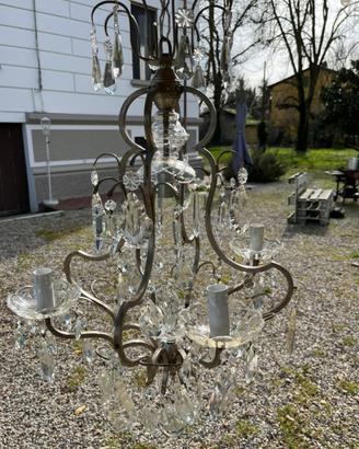 Lampadario di cristallo anni 40’