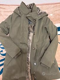 Parka verde militare donna