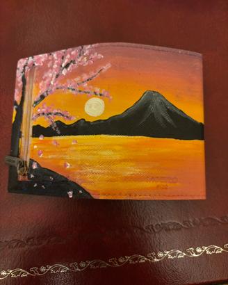 Portafoglio Moero con pittura a mano