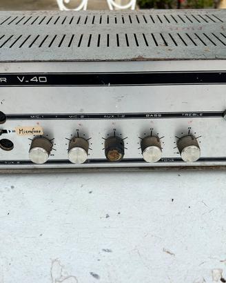 Amplificatore paso v40 vintage microfono nastro