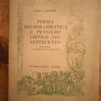 poesia melodrammatica nel settecento