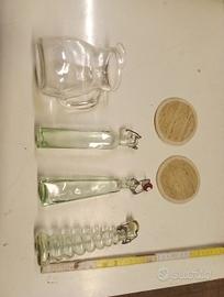 Blocco 4 PZ 3 Bottigliette Più Caraffa Marca Parla