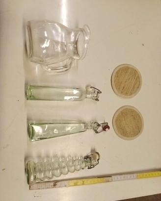 Blocco 4 PZ 3 Bottigliette Più Caraffa Marca Parla