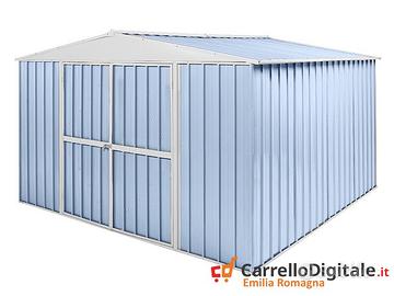 Box in Acciaio da giardino 360x345cm azzurro