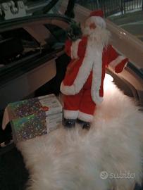 Babbo Natale alto 50 cm luci di Natale  e tappetto