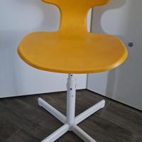 Sedia scrivania  IKEA MOLTE 4 posizioni giallo