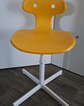 Sedia scrivania  IKEA MOLTE 4 posizioni giallo