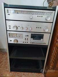 Impianto stereo Philips vintage