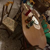 tavolo legno 250cm con 6 sedie