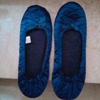 pantofole in velluto blu  n.40-41