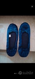 pantofole in velluto blu  n.40-41