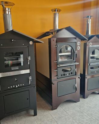 FORNI LEGNA COTTURA INDIRETTA DIRETTA INOX TEGLIA