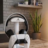 Supporto 3D PS5 per Controller e Cuffie - Bianco