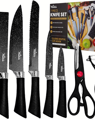 La Moustache - Set di Coltelli 7 Pezzi da Cucina 