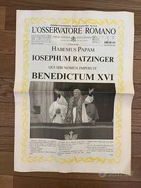 Habemus papam - oservatore romano - benedetto xvi