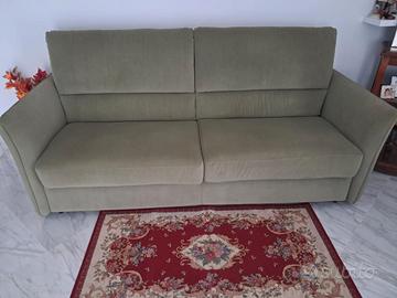 Divano letto verde