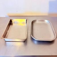 Coppia di teglie professionali in acciaio inox