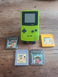 nintendo gameboy color  + giochi 
