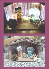 Capanna presepe FATTA A MANO