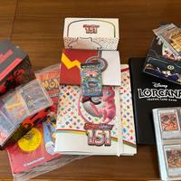 2 Album pokemon 151 + 1 album lorcana + yu-gi-oh