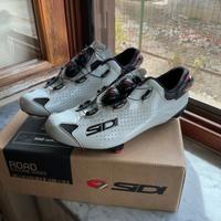 Sidi road cycling shoes shot 2 black gray lucido