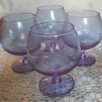Set calici brandy in cristallo alessandrite
