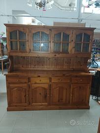 credenza 4 ante in legno massello