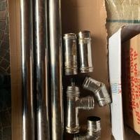 3 mt Canna fumaria inox pellet 80 mm curve