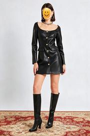 Stivali alti al ginocchio, tacco, pelle, nero, 39