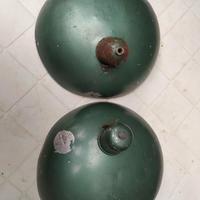 2 antiche lampade da scrivania in stile Kaiser di