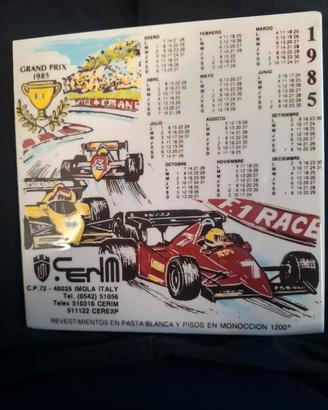 RARA Piastrella vintage ( Ayrton Senna e Elio De A