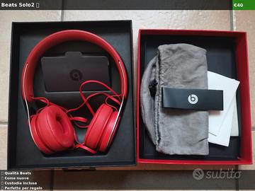 🎧 Beats Solo2 On-Ear Rosse Originali con Scatola