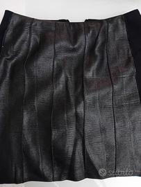 minigonna finta pelle