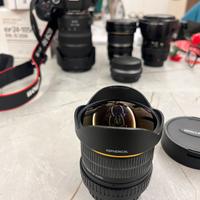Samyang 8mm f/3,5  fish eye CS per Canon