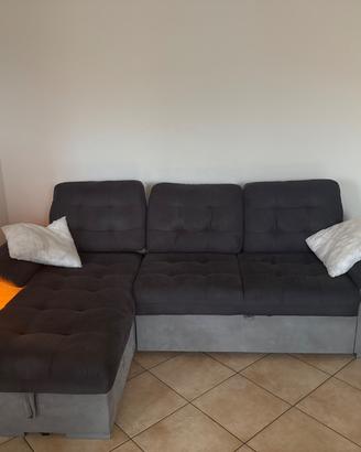 Divano 3 posti con penisola – buone condizioni